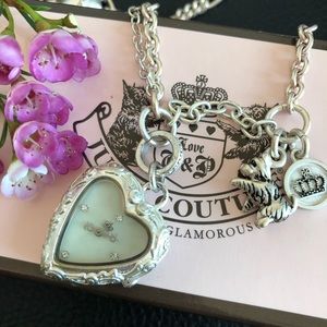 Juicy Couture Heart Necklace Watch